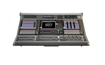 DiGiCo SD-7Q Digitalmischpult (Quantum-Version, 12x Analog IN, 12x Analog OUT, 1x Tastatur), 2x Netgear Switch GS108
